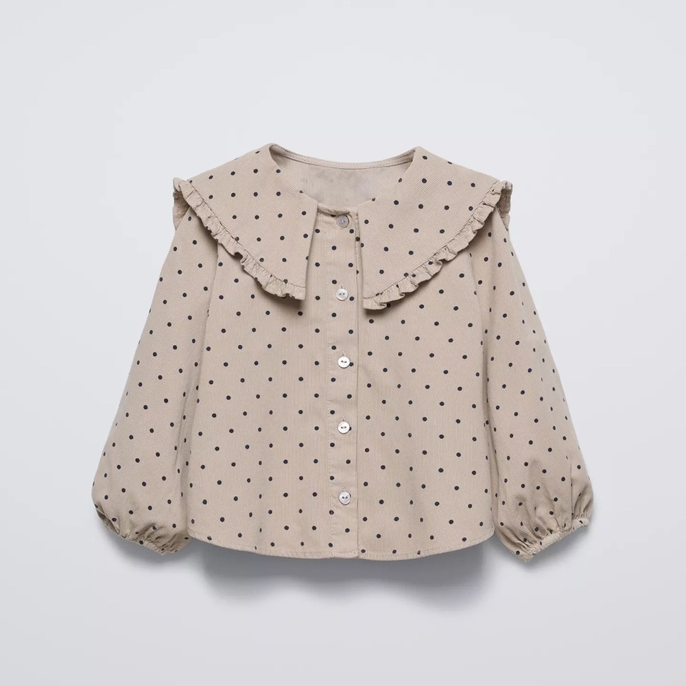 FINE-WALED CORUROY MICRO DOT
SHIRT